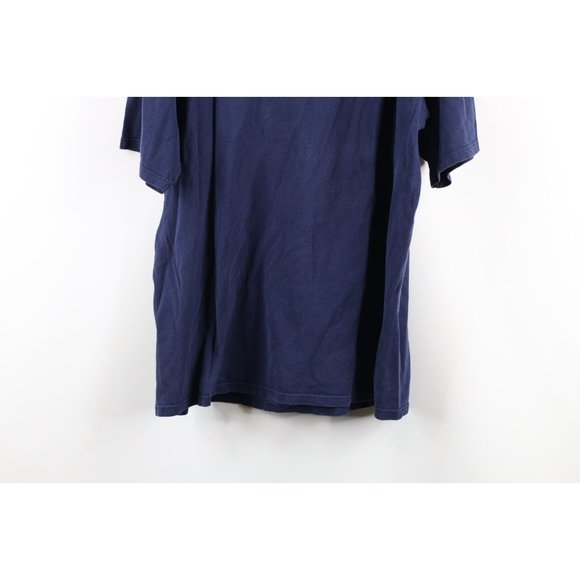 Vintage 90s Mens Large Faded Spell Out University of Michigan Henley T-Shirt USA - Picture 8 of 8